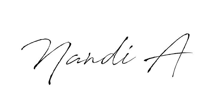 if you are searching for the best signature style for your name Nandi A. so please give up your signature search. here we have designed multiple signature styles  using Antro_Vectra. Nandi A signature style 6 images and pictures png