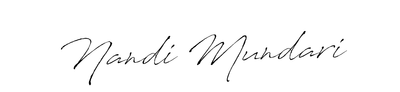 Nandi Mundari stylish signature style. Best Handwritten Sign (Antro_Vectra) for my name. Handwritten Signature Collection Ideas for my name Nandi Mundari. Nandi Mundari signature style 6 images and pictures png