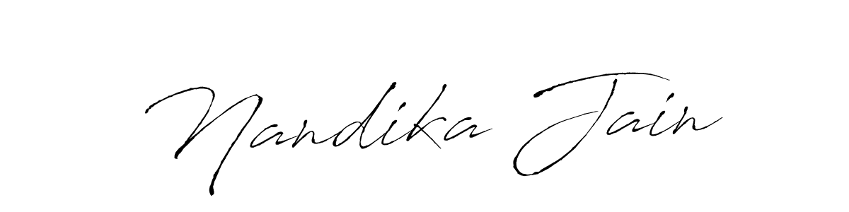 Make a beautiful signature design for name Nandika Jain. Use this online signature maker to create a handwritten signature for free. Nandika Jain signature style 6 images and pictures png