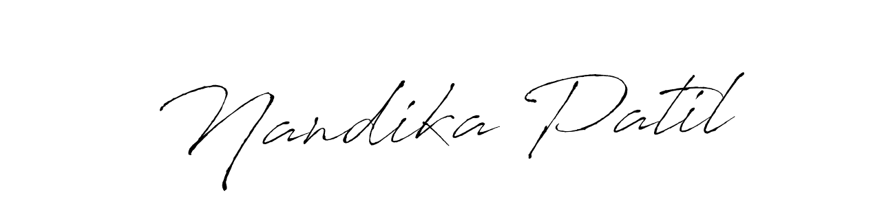 Also You can easily find your signature by using the search form. We will create Nandika Patil name handwritten signature images for you free of cost using Antro_Vectra sign style. Nandika Patil signature style 6 images and pictures png