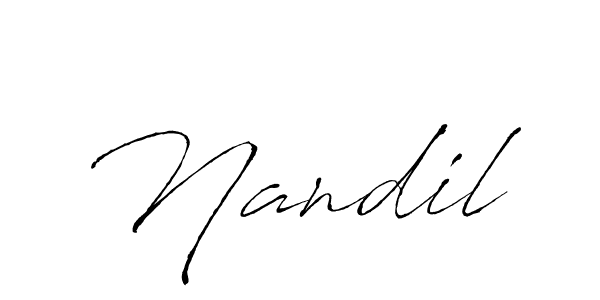 if you are searching for the best signature style for your name Nandil. so please give up your signature search. here we have designed multiple signature styles  using Antro_Vectra. Nandil signature style 6 images and pictures png
