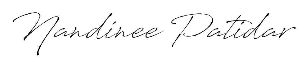 Enhance your business communications with Nandinee Patidar signature in Antro_Vectra lettering. Clean, modern, and universally compatible. Nandinee Patidar signature style 6 images and pictures png