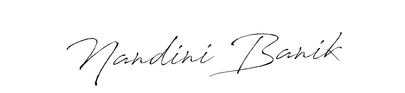 Create a beautiful signature design for name Nandini Banik. With this signature (Antro_Vectra) fonts, you can make a handwritten signature for free. Nandini Banik signature style 6 images and pictures png