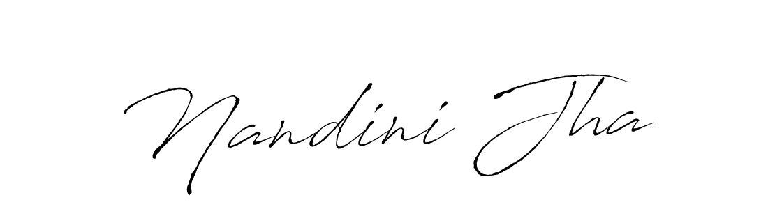 You should practise on your own different ways (Antro_Vectra) to write your name (Nandini Jha) in signature. don't let someone else do it for you. Nandini Jha signature style 6 images and pictures png