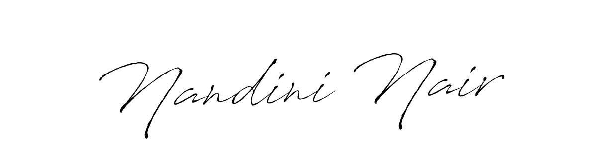Nandini Nair stylish signature style. Best Handwritten Sign (Antro_Vectra) for my name. Handwritten Signature Collection Ideas for my name Nandini Nair. Nandini Nair signature style 6 images and pictures png