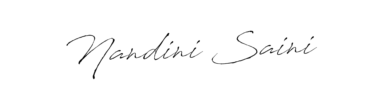 Make a beautiful signature design for name Nandini Saini. Use this online signature maker to create a handwritten signature for free. Nandini Saini signature style 6 images and pictures png