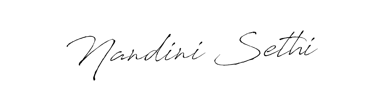 Also we have Nandini Sethi name is the best signature style. Create professional handwritten signature collection using Antro_Vectra autograph style. Nandini Sethi signature style 6 images and pictures png