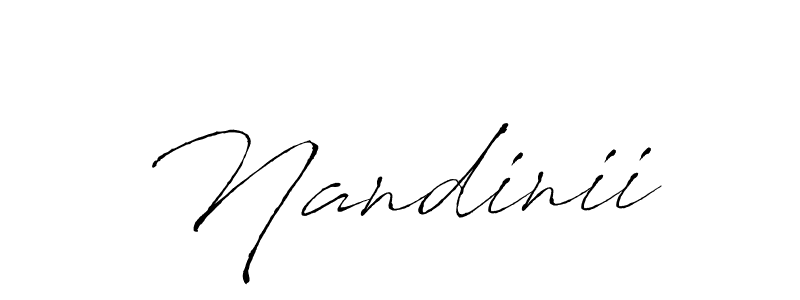 How to make Nandinii signature? Antro_Vectra is a professional autograph style. Create handwritten signature for Nandinii name. Nandinii signature style 6 images and pictures png