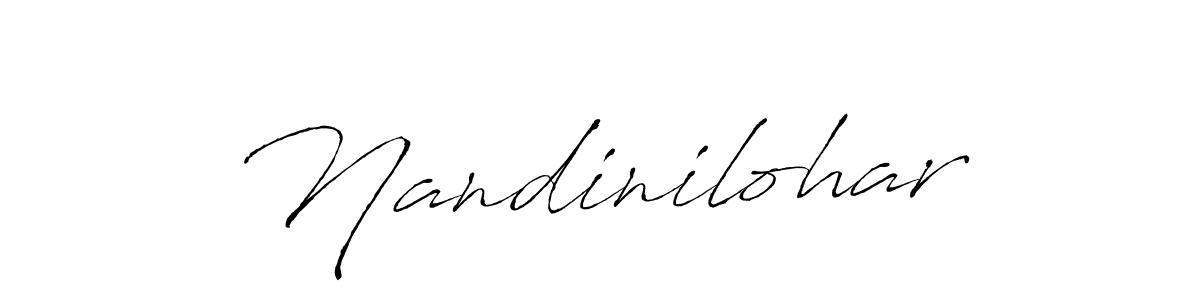 Also we have Nandinilohar name is the best signature style. Create professional handwritten signature collection using Antro_Vectra autograph style. Nandinilohar signature style 6 images and pictures png