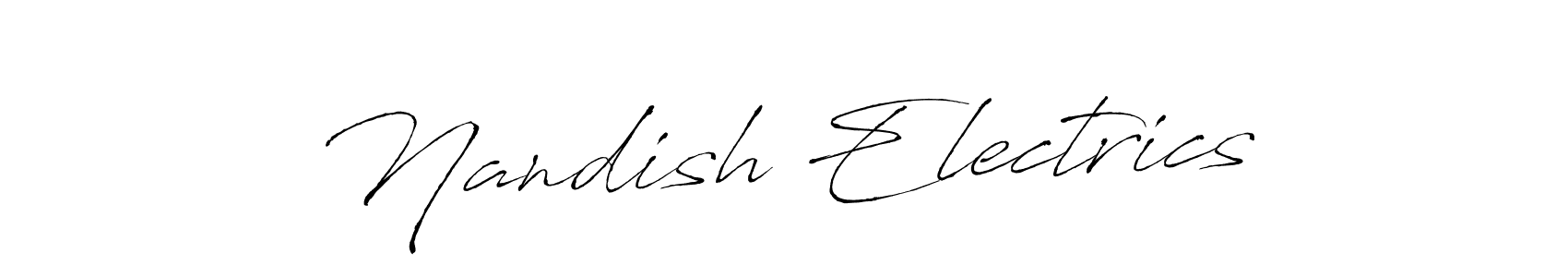 Nandish Electrics stylish signature style. Best Handwritten Sign (Antro_Vectra) for my name. Handwritten Signature Collection Ideas for my name Nandish Electrics. Nandish Electrics signature style 6 images and pictures png