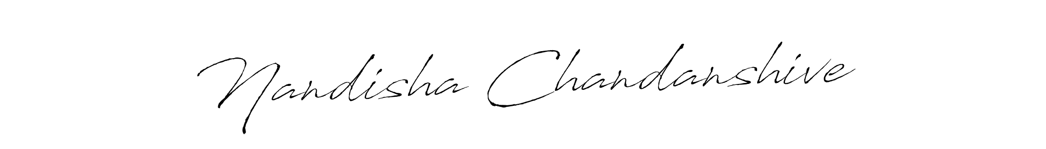Nandisha Chandanshive stylish signature style. Best Handwritten Sign (Antro_Vectra) for my name. Handwritten Signature Collection Ideas for my name Nandisha Chandanshive. Nandisha Chandanshive signature style 6 images and pictures png