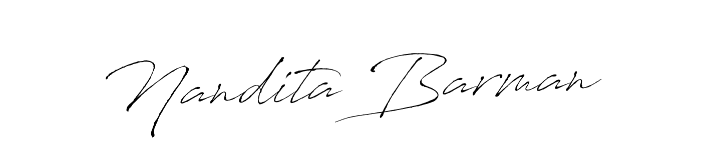 Antro_Vectra is a professional signature style that is perfect for those who want to add a touch of class to their signature. It is also a great choice for those who want to make their signature more unique. Get Nandita Barman name to fancy signature for free. Nandita Barman signature style 6 images and pictures png