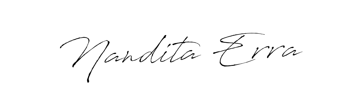 Also You can easily find your signature by using the search form. We will create Nandita Erra name handwritten signature images for you free of cost using Antro_Vectra sign style. Nandita Erra signature style 6 images and pictures png