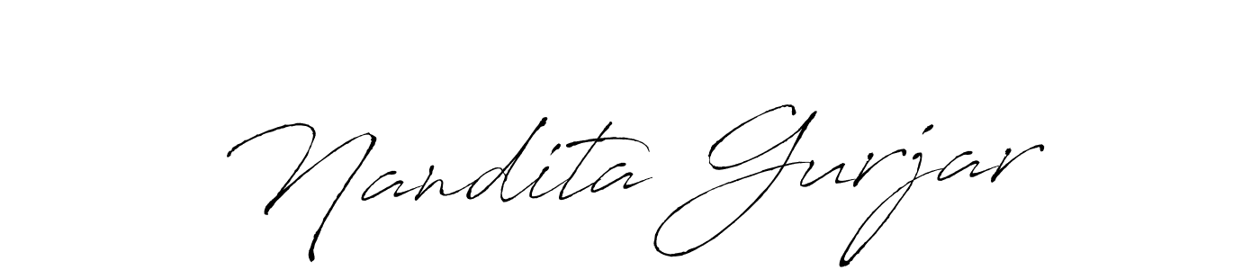 Make a beautiful signature design for name Nandita Gurjar. Use this online signature maker to create a handwritten signature for free. Nandita Gurjar signature style 6 images and pictures png