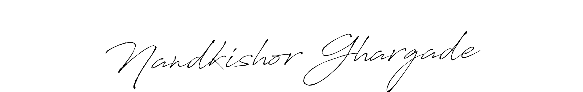 Similarly Antro_Vectra is the best handwritten signature design. Signature creator online .You can use it as an online autograph creator for name Nandkishor Ghargade. Nandkishor Ghargade signature style 6 images and pictures png