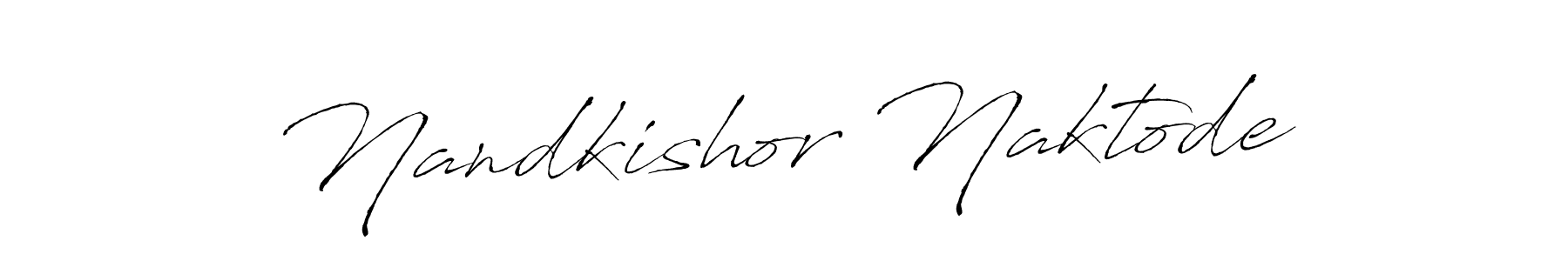 How to make Nandkishor Naktode name signature. Use Antro_Vectra style for creating short signs online. This is the latest handwritten sign. Nandkishor Naktode signature style 6 images and pictures png