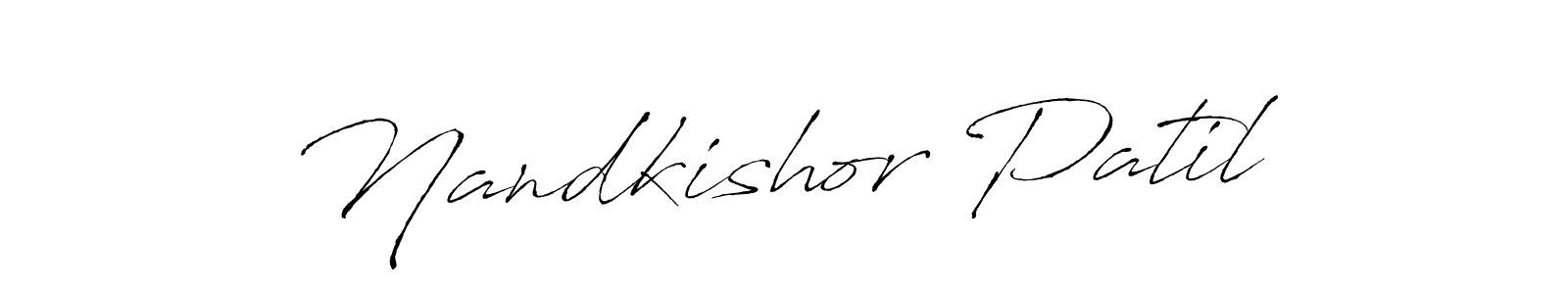 Create a beautiful signature design for name Nandkishor Patil. With this signature (Antro_Vectra) fonts, you can make a handwritten signature for free. Nandkishor Patil signature style 6 images and pictures png