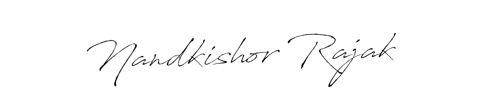 Antro_Vectra is a professional signature style that is perfect for those who want to add a touch of class to their signature. It is also a great choice for those who want to make their signature more unique. Get Nandkishor Rajak name to fancy signature for free. Nandkishor Rajak signature style 6 images and pictures png