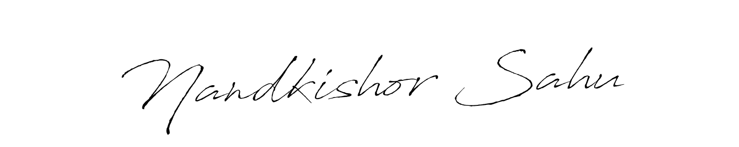 if you are searching for the best signature style for your name Nandkishor Sahu. so please give up your signature search. here we have designed multiple signature styles  using Antro_Vectra. Nandkishor Sahu signature style 6 images and pictures png