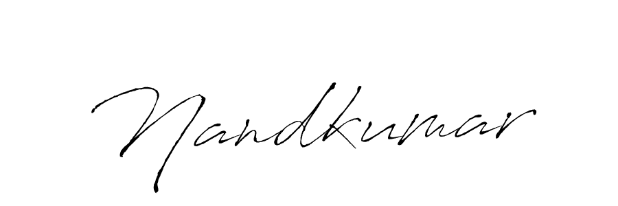 Create a beautiful signature design for name Nandkumar. With this signature (Antro_Vectra) fonts, you can make a handwritten signature for free. Nandkumar signature style 6 images and pictures png