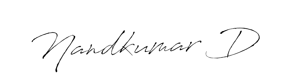 This is the best signature style for the Nandkumar D name. Also you like these signature font (Antro_Vectra). Mix name signature. Nandkumar D signature style 6 images and pictures png