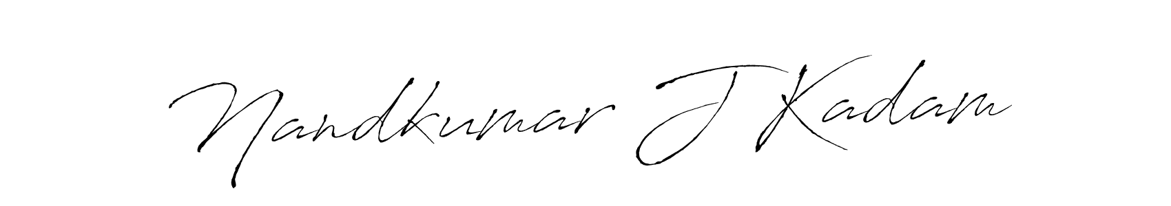 Design your own signature with our free online signature maker. With this signature software, you can create a handwritten (Antro_Vectra) signature for name Nandkumar J Kadam. Nandkumar J Kadam signature style 6 images and pictures png