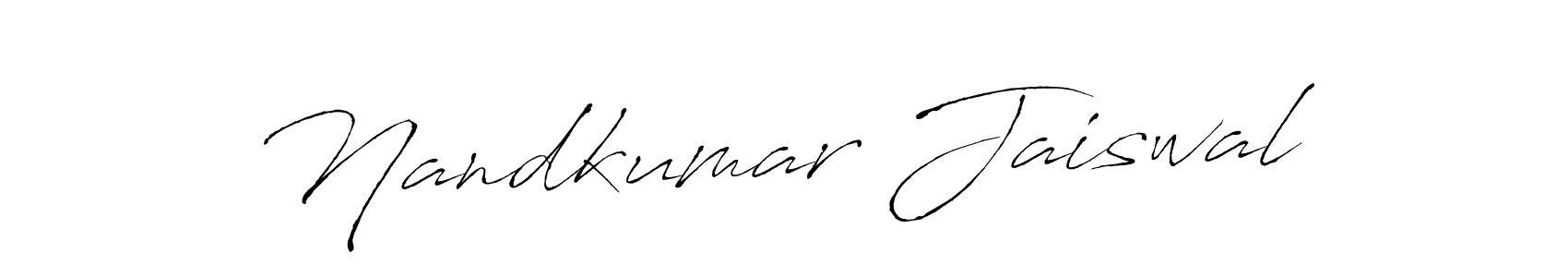 Create a beautiful signature design for name Nandkumar Jaiswal. With this signature (Antro_Vectra) fonts, you can make a handwritten signature for free. Nandkumar Jaiswal signature style 6 images and pictures png