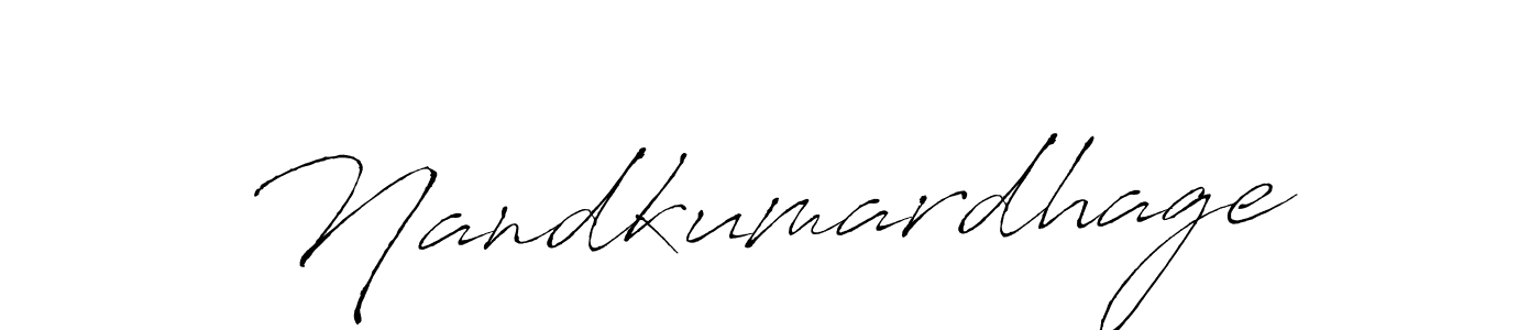 Create a beautiful signature design for name Nandkumardhage. With this signature (Antro_Vectra) fonts, you can make a handwritten signature for free. Nandkumardhage signature style 6 images and pictures png