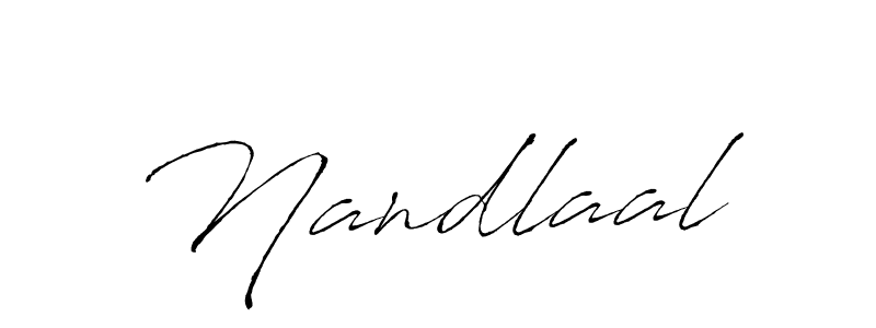 Use a signature maker to create a handwritten signature online. With this signature software, you can design (Antro_Vectra) your own signature for name Nandlaal. Nandlaal signature style 6 images and pictures png