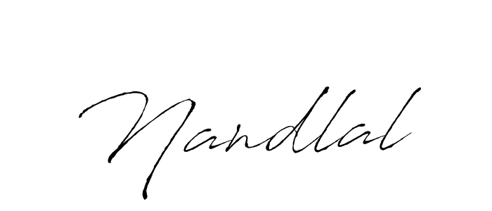 How to make Nandlal name signature. Use Antro_Vectra style for creating short signs online. This is the latest handwritten sign. Nandlal signature style 6 images and pictures png