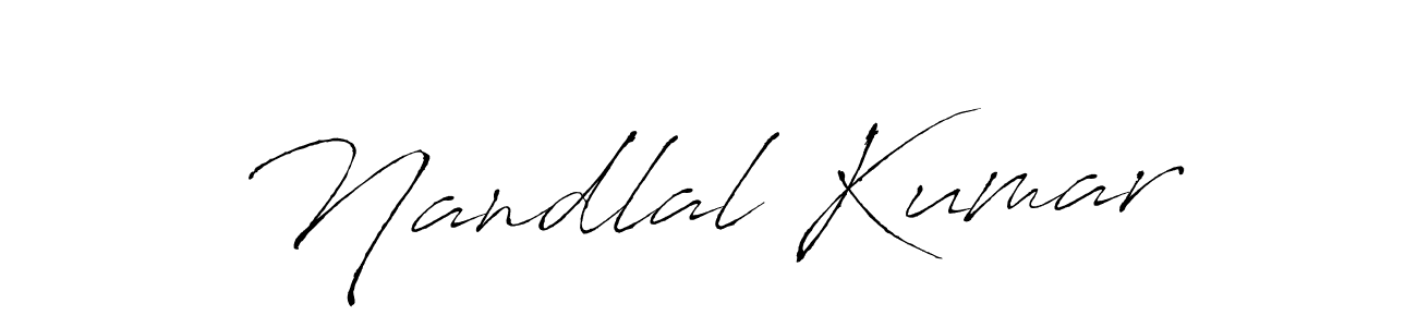 Nandlal Kumar stylish signature style. Best Handwritten Sign (Antro_Vectra) for my name. Handwritten Signature Collection Ideas for my name Nandlal Kumar. Nandlal Kumar signature style 6 images and pictures png