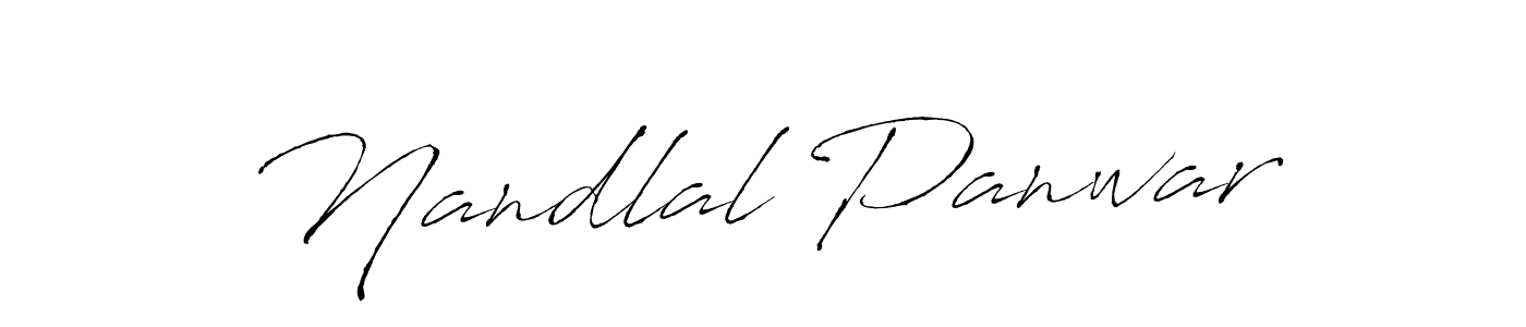 Design your own signature with our free online signature maker. With this signature software, you can create a handwritten (Antro_Vectra) signature for name Nandlal Panwar. Nandlal Panwar signature style 6 images and pictures png