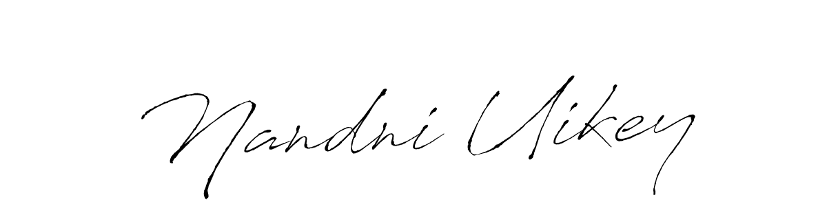 This is the best signature style for the Nandni Uikey name. Also you like these signature font (Antro_Vectra). Mix name signature. Nandni Uikey signature style 6 images and pictures png