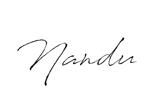 Create a beautiful signature design for name Nandu. With this signature (Antro_Vectra) fonts, you can make a handwritten signature for free. Nandu signature style 6 images and pictures png