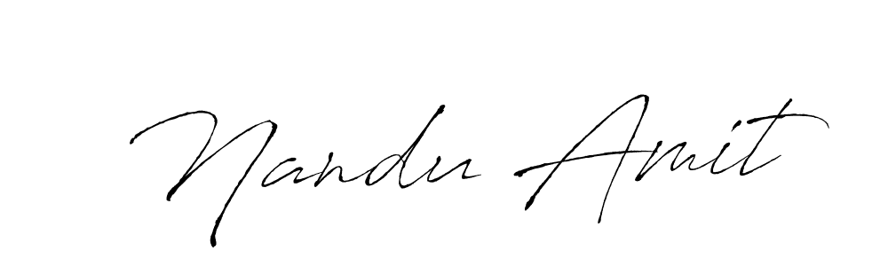 Also You can easily find your signature by using the search form. We will create Nandu Amit name handwritten signature images for you free of cost using Antro_Vectra sign style. Nandu Amit signature style 6 images and pictures png