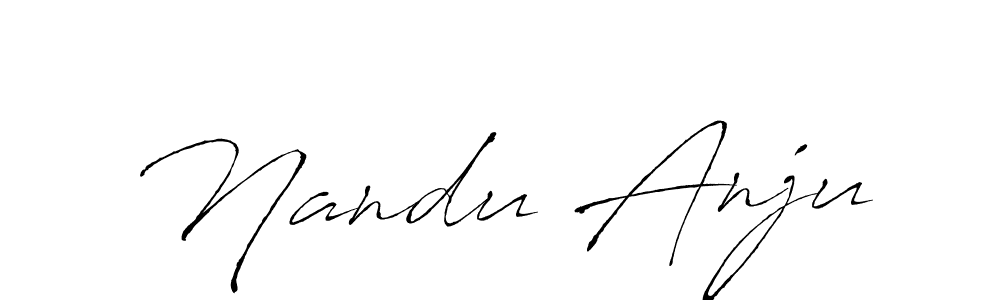 Here are the top 10 professional signature styles for the name Nandu Anju. These are the best autograph styles you can use for your name. Nandu Anju signature style 6 images and pictures png