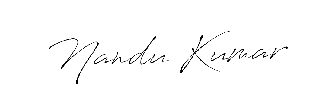 Use a signature maker to create a handwritten signature online. With this signature software, you can design (Antro_Vectra) your own signature for name Nandu Kumar. Nandu Kumar signature style 6 images and pictures png