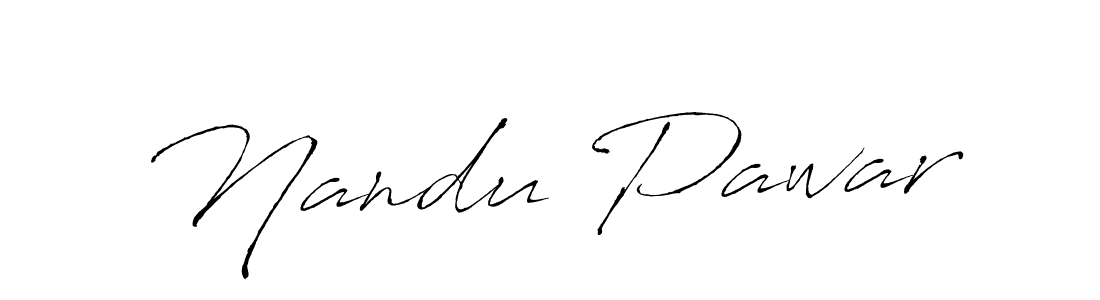 How to make Nandu Pawar signature? Antro_Vectra is a professional autograph style. Create handwritten signature for Nandu Pawar name. Nandu Pawar signature style 6 images and pictures png