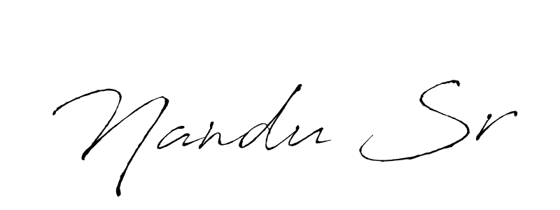 How to Draw Nandu Sr signature style? Antro_Vectra is a latest design signature styles for name Nandu Sr. Nandu Sr signature style 6 images and pictures png