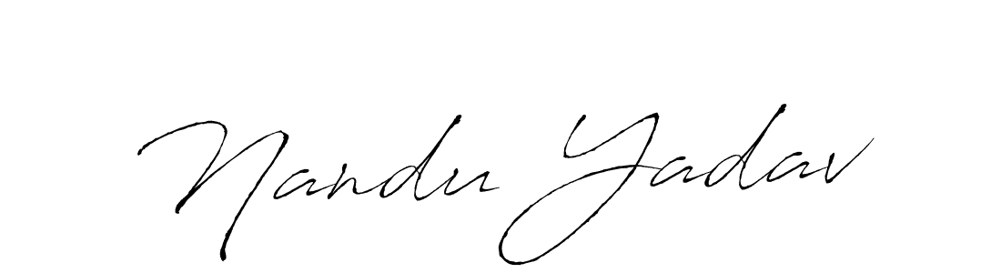 Make a beautiful signature design for name Nandu Yadav. Use this online signature maker to create a handwritten signature for free. Nandu Yadav signature style 6 images and pictures png