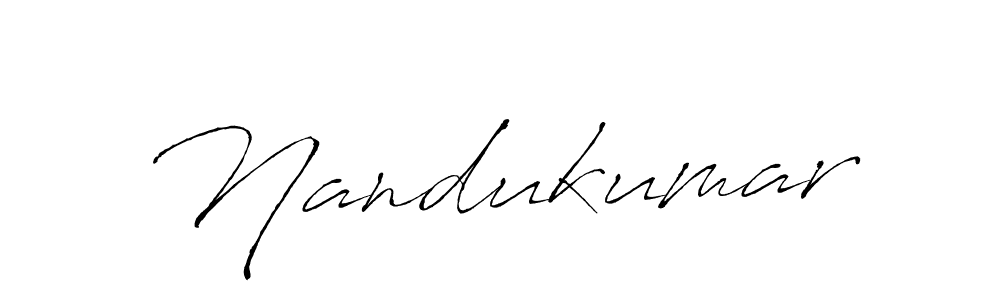 How to make Nandukumar signature? Antro_Vectra is a professional autograph style. Create handwritten signature for Nandukumar name. Nandukumar signature style 6 images and pictures png