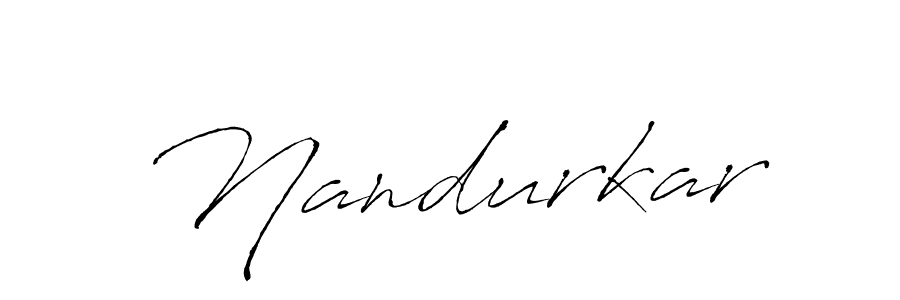 How to make Nandurkar name signature. Use Antro_Vectra style for creating short signs online. This is the latest handwritten sign. Nandurkar signature style 6 images and pictures png