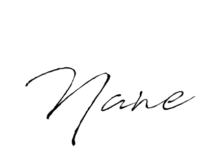 Nane stylish signature style. Best Handwritten Sign (Antro_Vectra) for my name. Handwritten Signature Collection Ideas for my name Nane. Nane signature style 6 images and pictures png