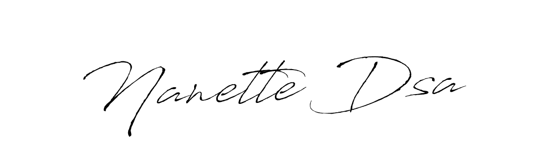 Use a signature maker to create a handwritten signature online. With this signature software, you can design (Antro_Vectra) your own signature for name Nanette Dsa. Nanette Dsa signature style 6 images and pictures png