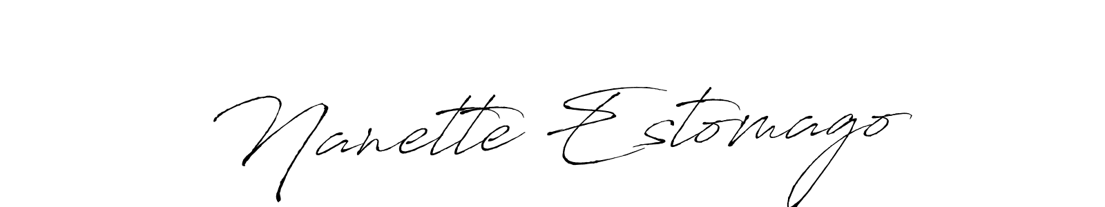 Also You can easily find your signature by using the search form. We will create Nanette Estomago name handwritten signature images for you free of cost using Antro_Vectra sign style. Nanette Estomago signature style 6 images and pictures png