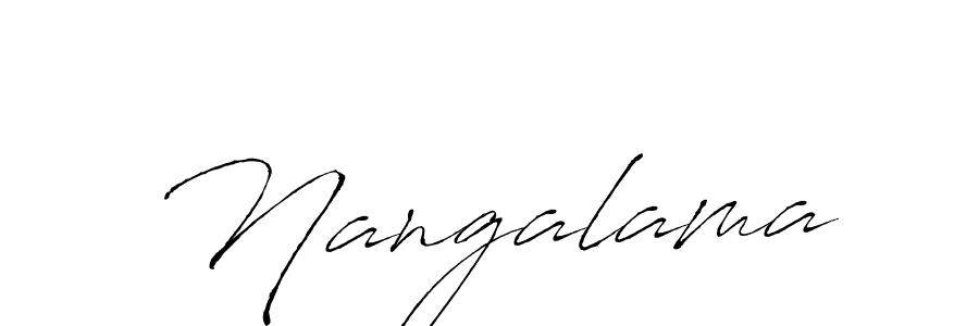 if you are searching for the best signature style for your name Nangalama. so please give up your signature search. here we have designed multiple signature styles  using Antro_Vectra. Nangalama signature style 6 images and pictures png