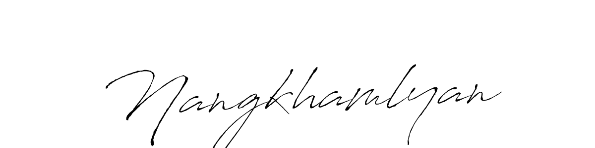 Once you've used our free online signature maker to create your best signature Antro_Vectra style, it's time to enjoy all of the benefits that Nangkhamlyan name signing documents. Nangkhamlyan signature style 6 images and pictures png