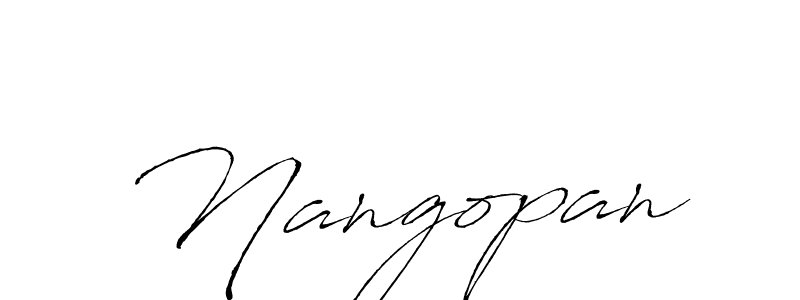 How to make Nangopan signature? Antro_Vectra is a professional autograph style. Create handwritten signature for Nangopan name. Nangopan signature style 6 images and pictures png