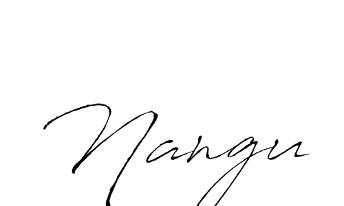The best way (Antro_Vectra) to make a short signature is to pick only two or three words in your name. The name Nangu include a total of six letters. For converting this name. Nangu signature style 6 images and pictures png