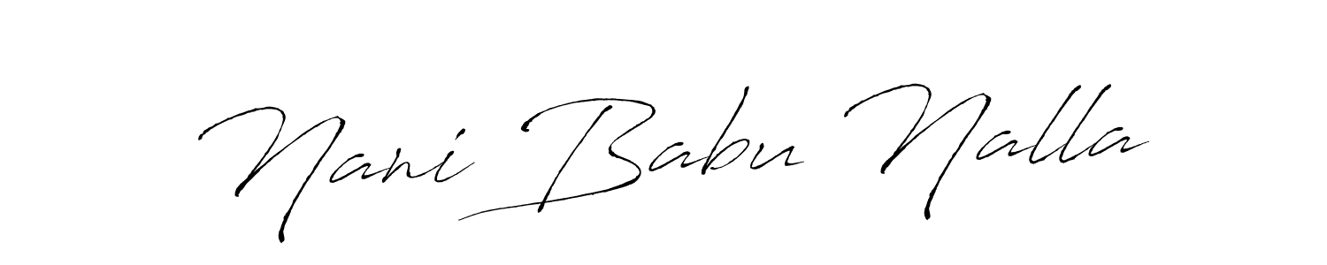 Make a beautiful signature design for name Nani Babu Nalla. Use this online signature maker to create a handwritten signature for free. Nani Babu Nalla signature style 6 images and pictures png